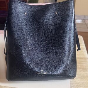 Kate Spade Black Textured Shoulder Bag